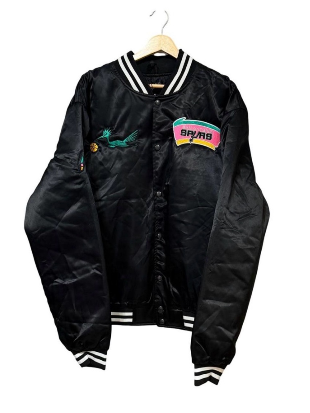 Brand New San Antonio Spurs Varsity Bomber Jacket Men’s XXL